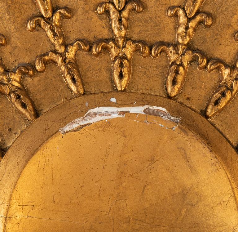 A Swedish Empire mirror by Johan Martin Berg (Gothenburg 1803- ca 1837).
