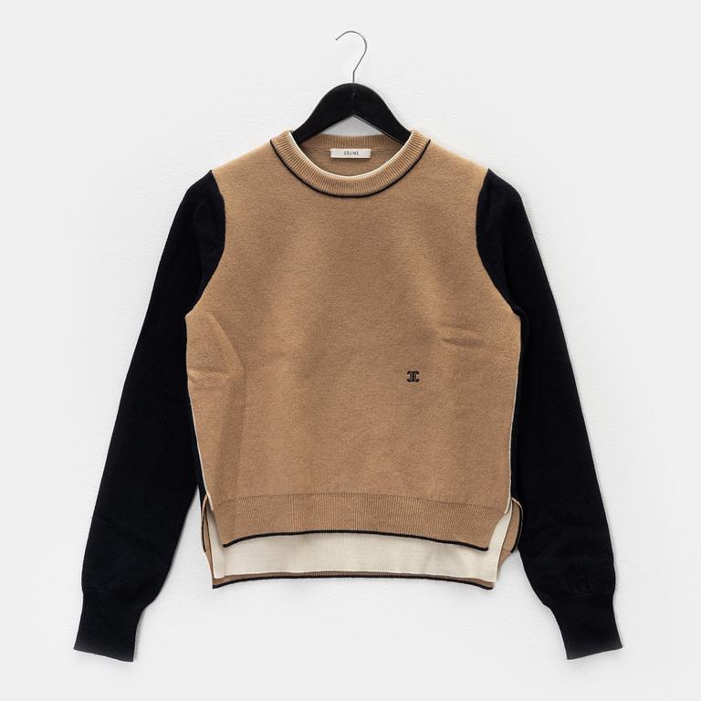 Céline, A wool/cashmere sweater, size S.