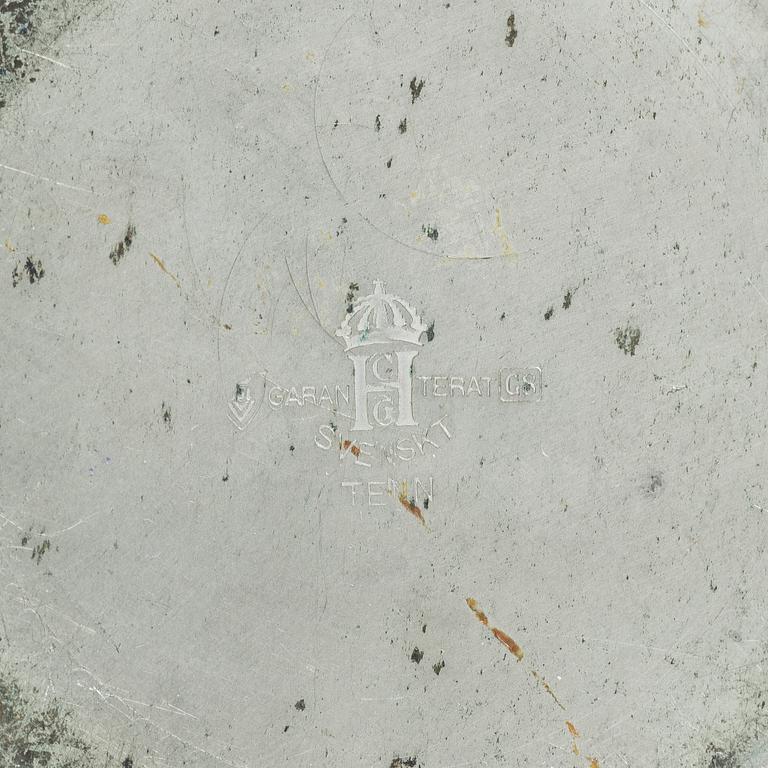 Sylvia Stave, attributed to, Jar, pewter, C. G. Hallberg, Stockholm 1933.