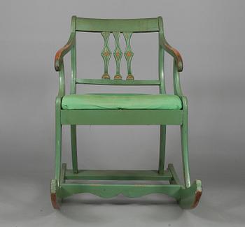 GUNGSTOL, biedermeier, Finland 1800-talets första hälft.