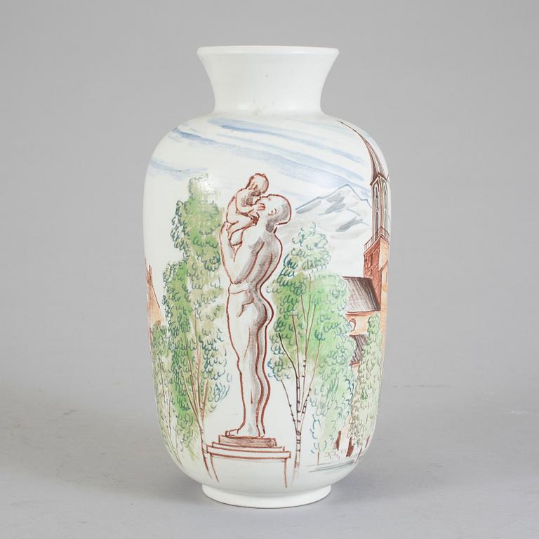 VAS, stengods, Lars Thorén, Rörstrand, signerad.