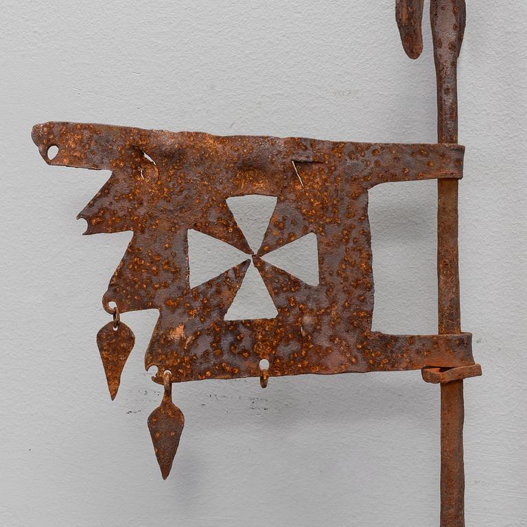 VINDFLÖJEL, smidesjärn, märkt PIS 1726.