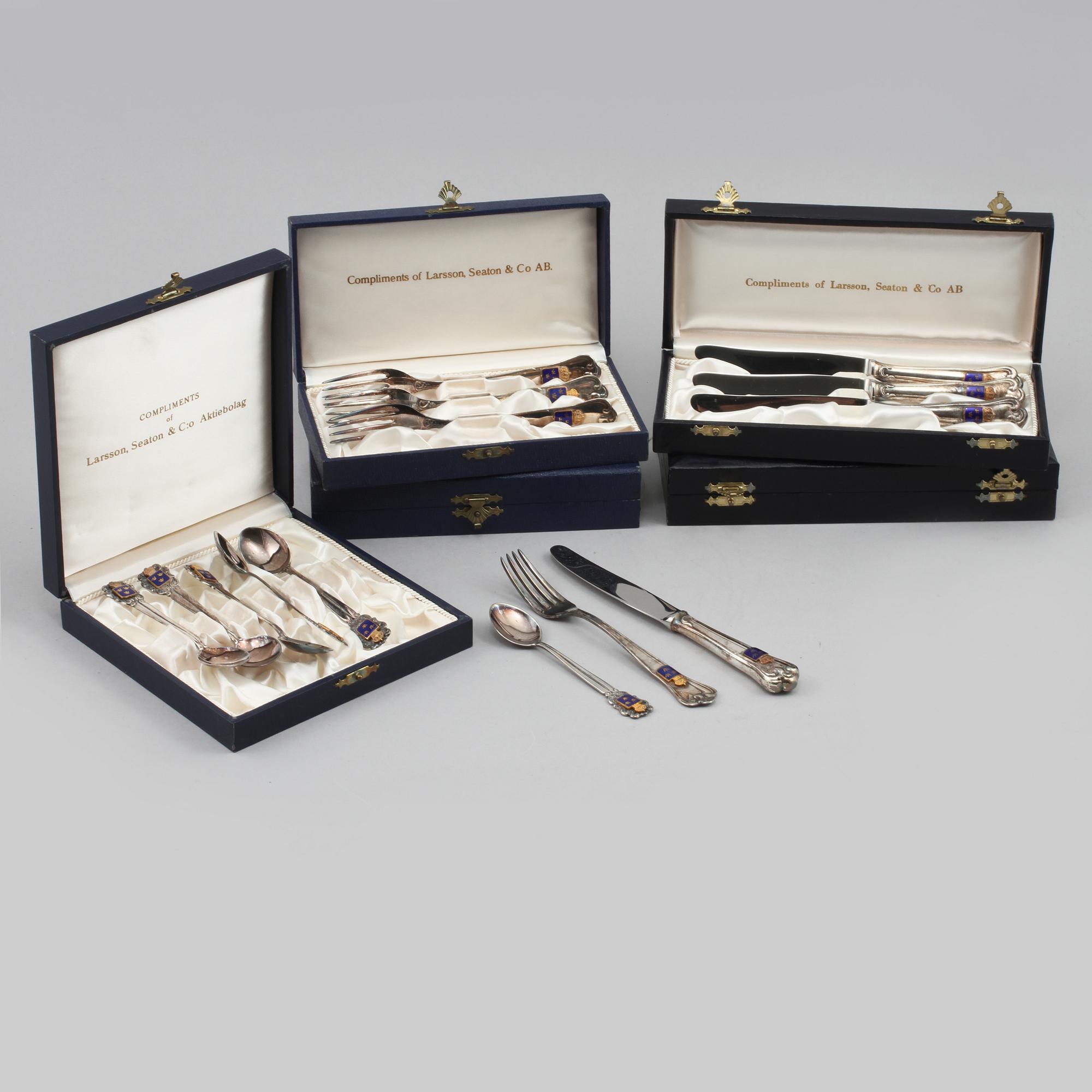 BESTICK, 18 st, silver, Mema, Lidköping, 1900-talets tredje kvartal, vikt 128 gram.