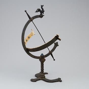 AN IRON SUNDIAL, first half of the 20th century.