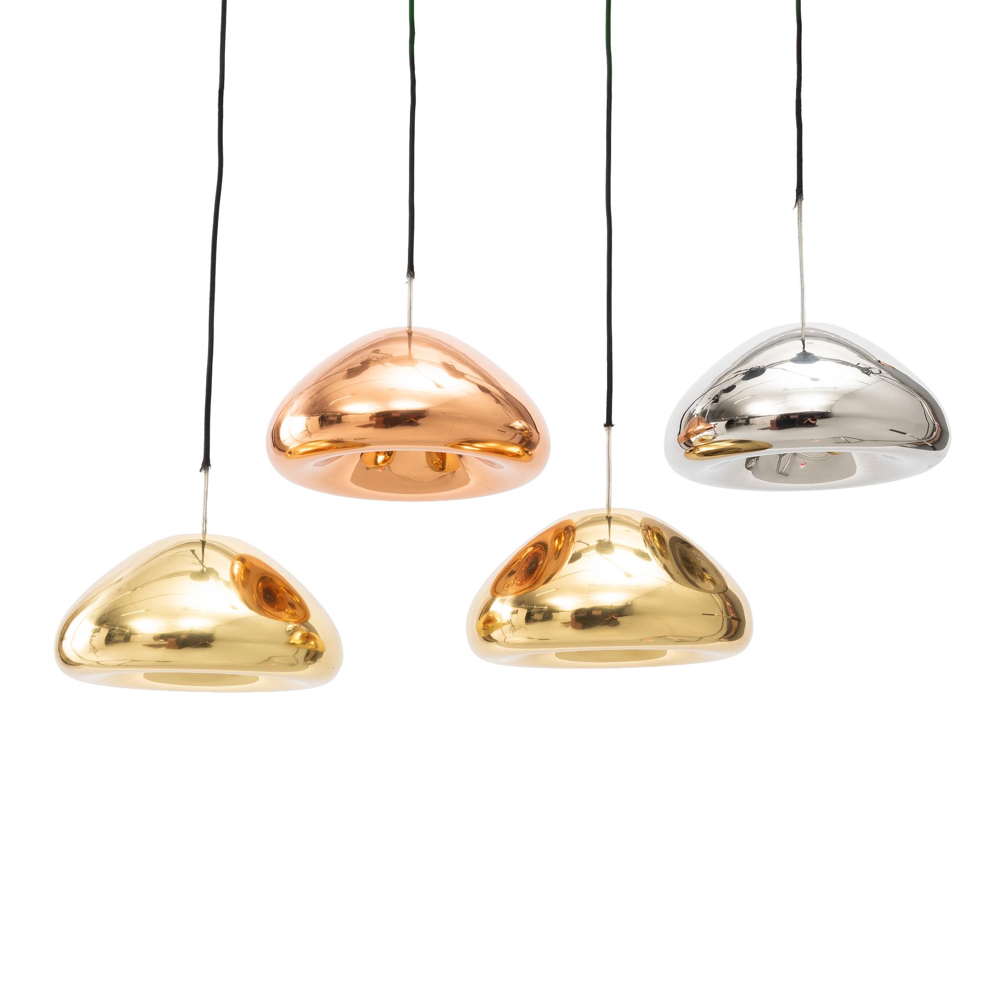 Tom Dixon, 4 "Void" ceiling lamps, 2000s.