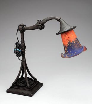 BORDSLAMPA, La Verre Francais, art deco, 1900-talets första hälft.