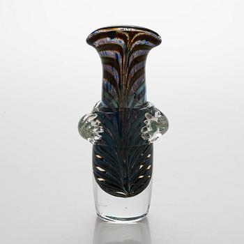 Björn Weckström, a glass caraf, signed Björn Weckström Nuutajärvi Notsjö -77.