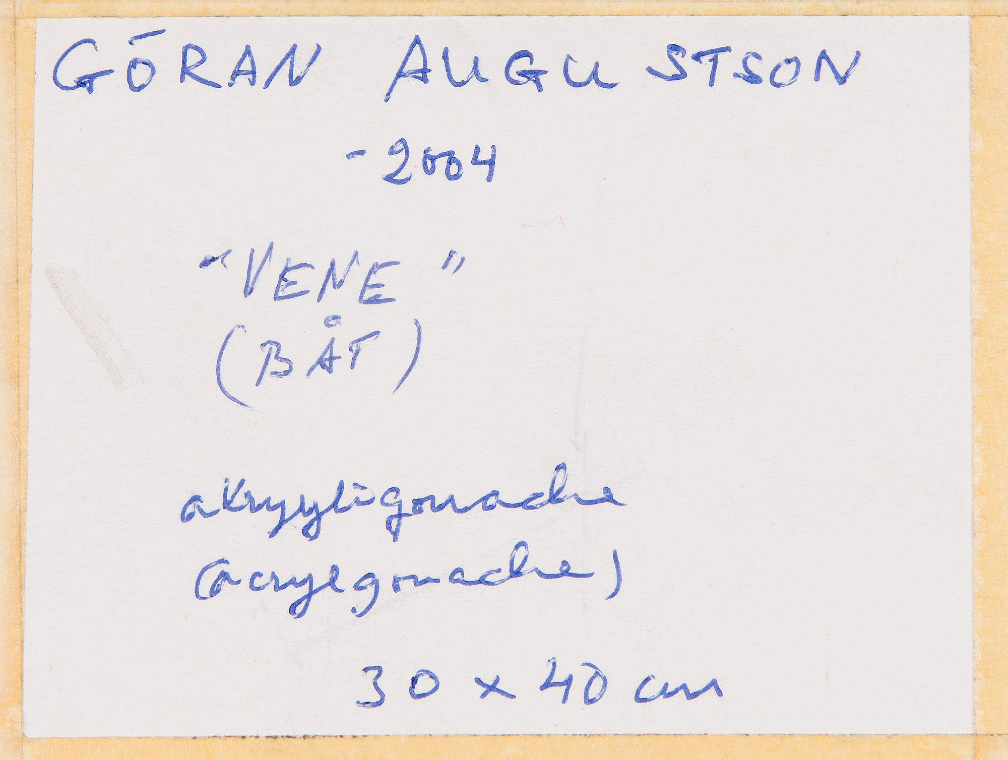 Göran Augustson, "Vene" (Båt).