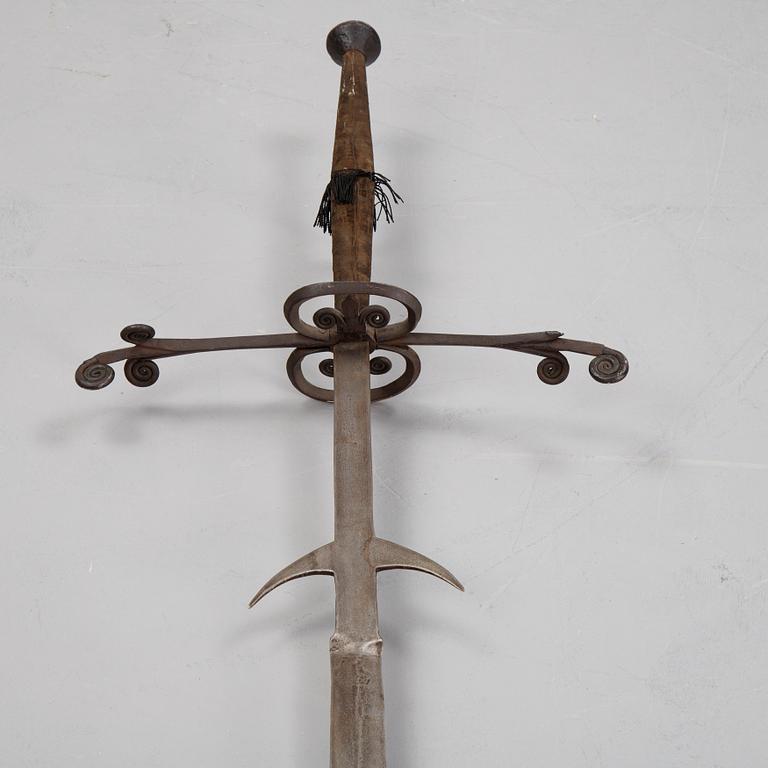 A two-hand sword, end of the 19th Century.