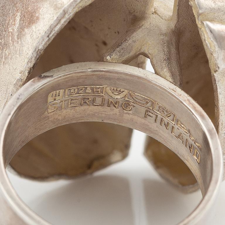 Björn Weckström, ring, "Ikaros", sterling silver.