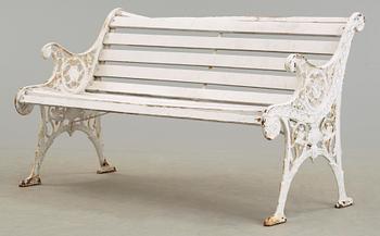 TRÄDGÅRDSSOFFA, gjutjärn, 1900-talets första del.