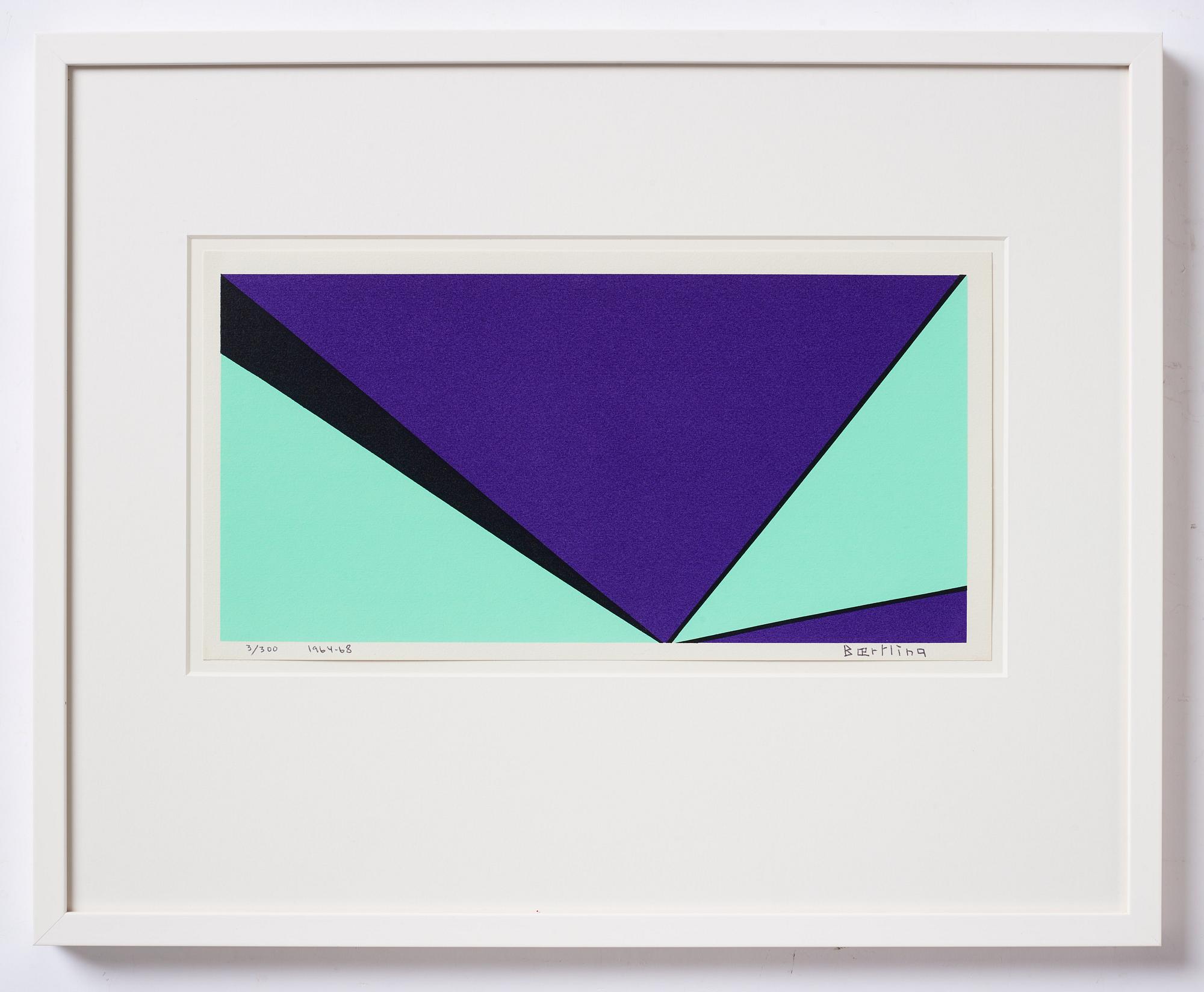 Olle Baertling, silkscreen in colours, 1964-68, signed 3/300.