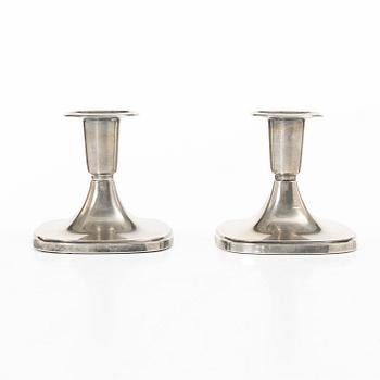 Tore Eldh, A pair of silver candle sticks, Ceson, Gothenburg, Sweden, 1968-69.