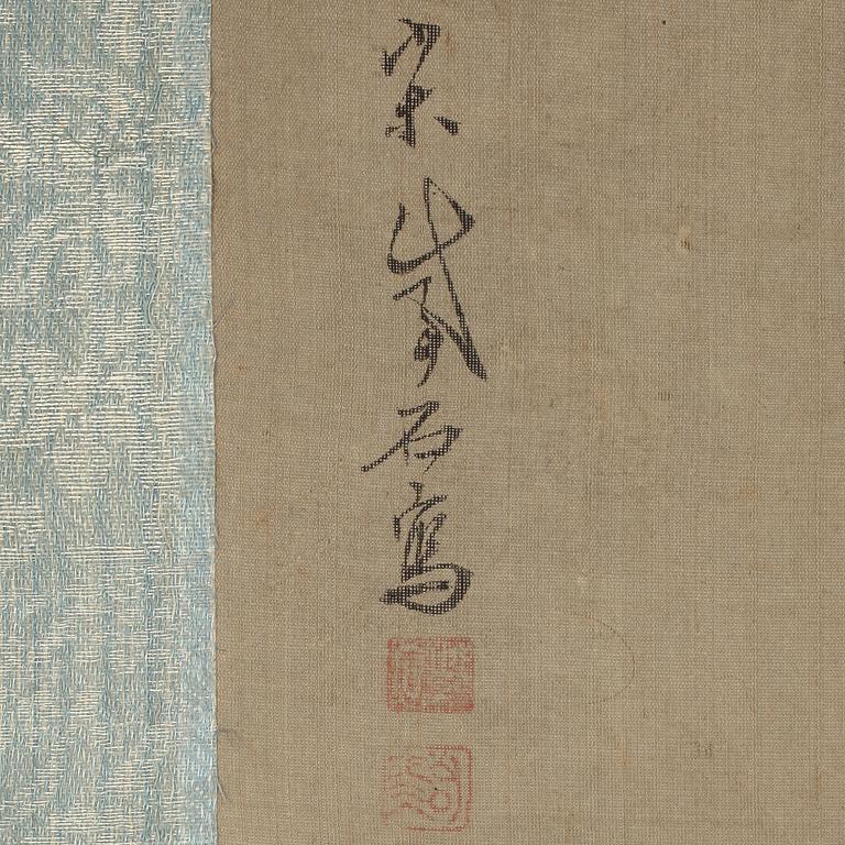 OKÄND KONSTNÄR, kakemon, med två porslinstyngder, Japan 1900-tal.