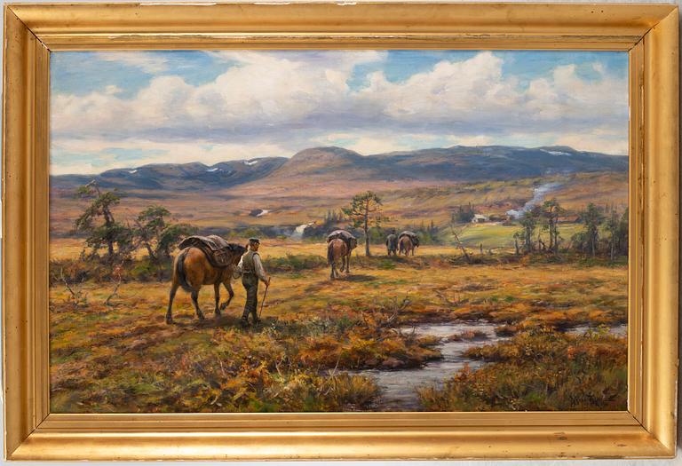 Johan Tirén, oil on canvas, signed Johan Tirén and dated 1910.