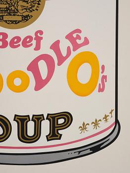 Andy Warhol, "Tomato-Beef Noodle O's", (from: "Campbell's Soup II").