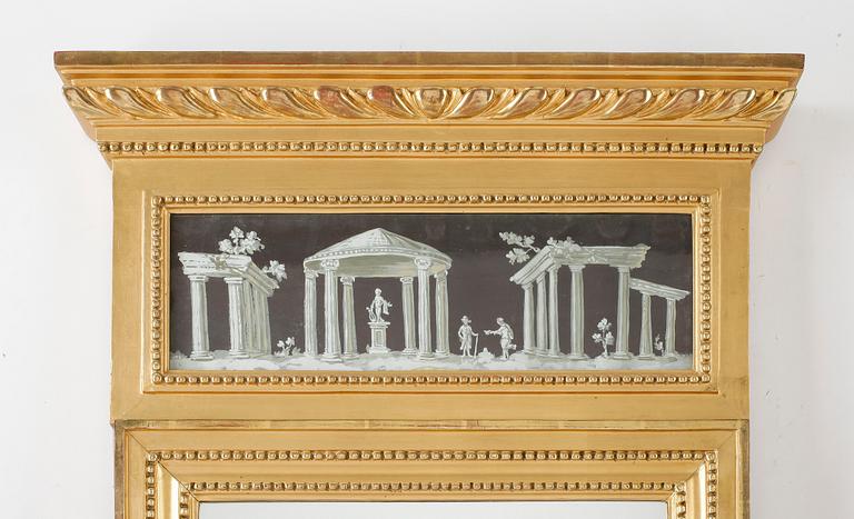 SPEGEL, sengustaviansk, omkring 1800.