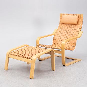 Noborn Nakamura, a 'Poäng' easy chair with a foot stool, IKEA.