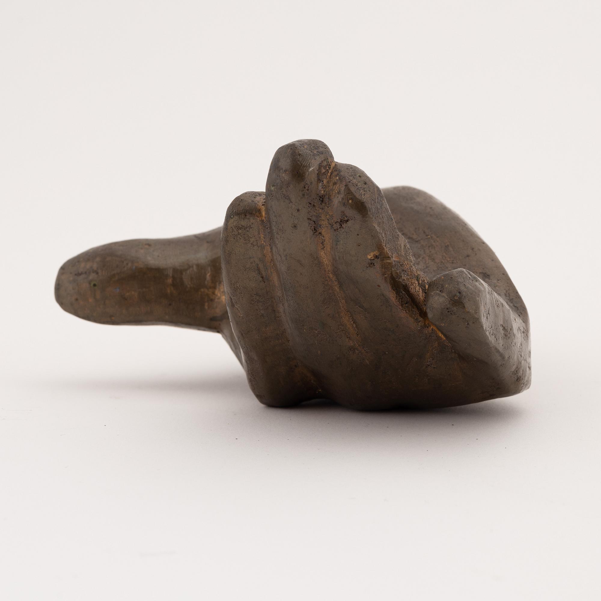 Torsten Renqvist, sculpture, bronze, signed TR.