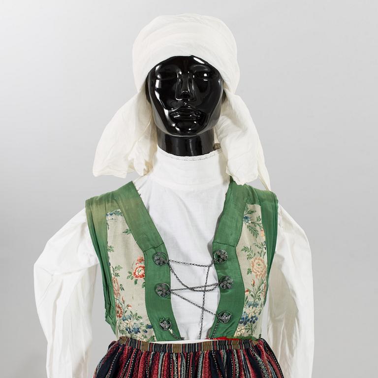 A COSTUME, probably Ingelstad, Scania, Sweden.