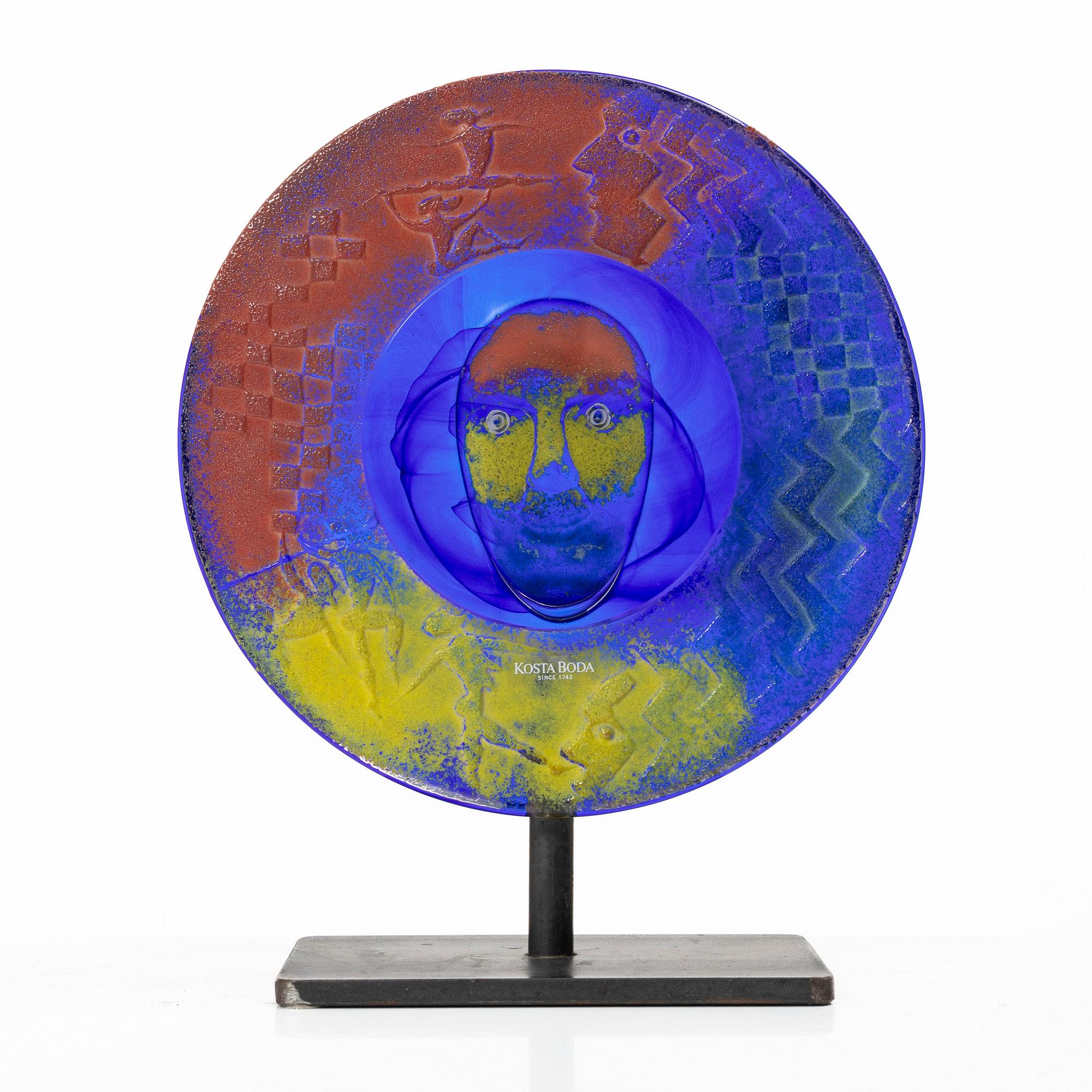 Kjell Engman, a glass sculpture, Kosta Boda, signed.