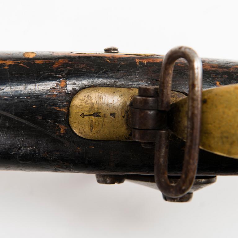 An Imperial Russian model 1847 dragoon percussion rifle.