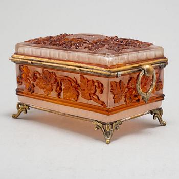 BOX WITH COVER, probably France, 19th century.