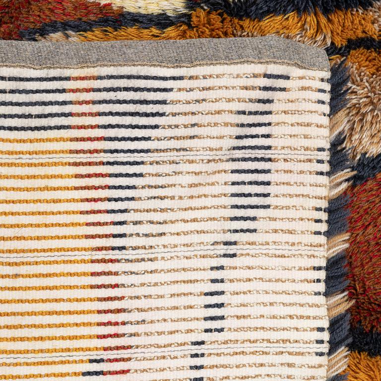 A rya rug, Sweden, 1960s. Approximately 200 x 142 cm.