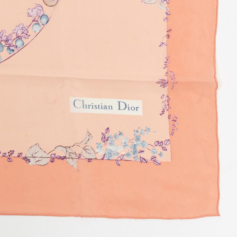 Christian Dior, a silk scarf.