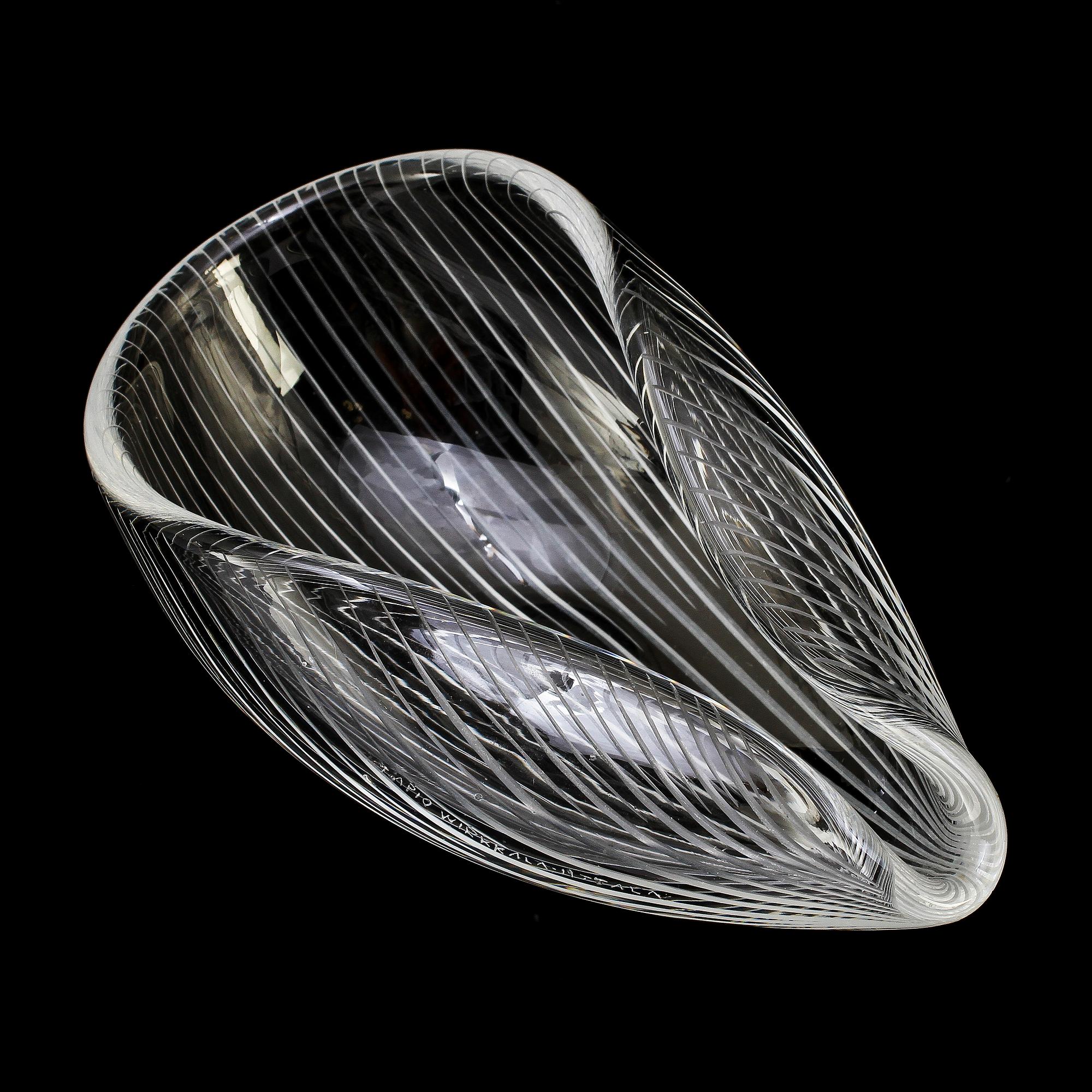 VAS samt FAT, glas, Tapio Wirkkala, Iittala, omkring 1900-talets mitt.