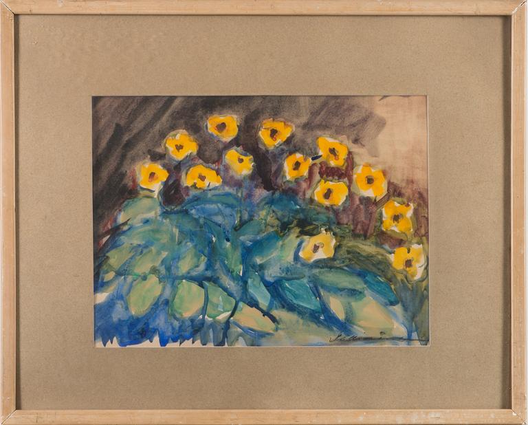 TYKO SALLINEN, water colour, signed.
