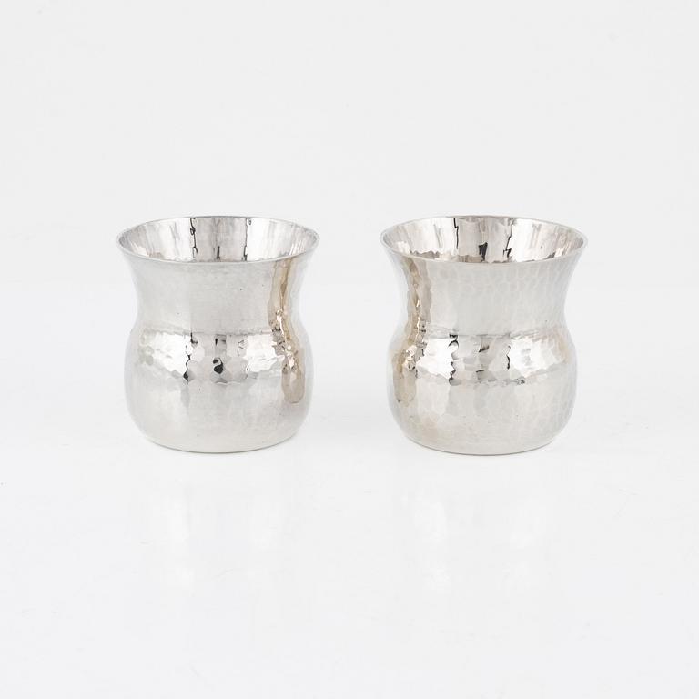 Eric Löfman, supkoppar, 17 st, silver, MGAB, Uppsala, bl.a. 1974.