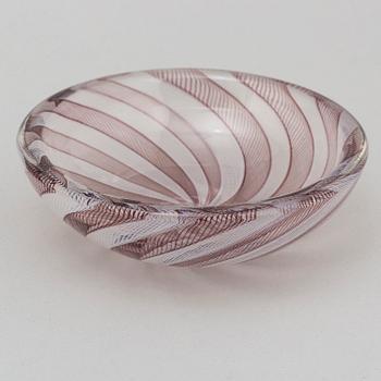 VENINI, fat, glas. Italien,  1900-talets andra hälft.