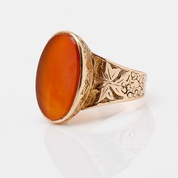 KLACKRING, 18K guld, svenska stämplar, 1940.