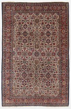 A semi antique Keshan "Dabir" carpet, central Persia, c. 348 x 229 cm.