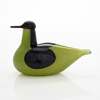 Oiva Toikka, lasilintu, "Tavi", signeerattu O. Toikka Nuutajärvi.