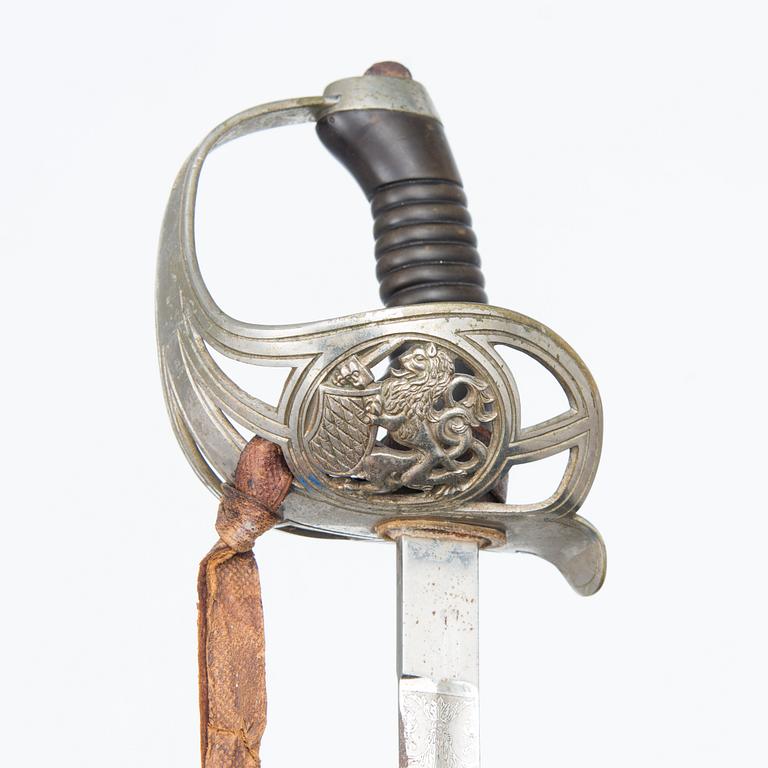 A Bavarian M89 cavalry officer's sword, circa 1900.