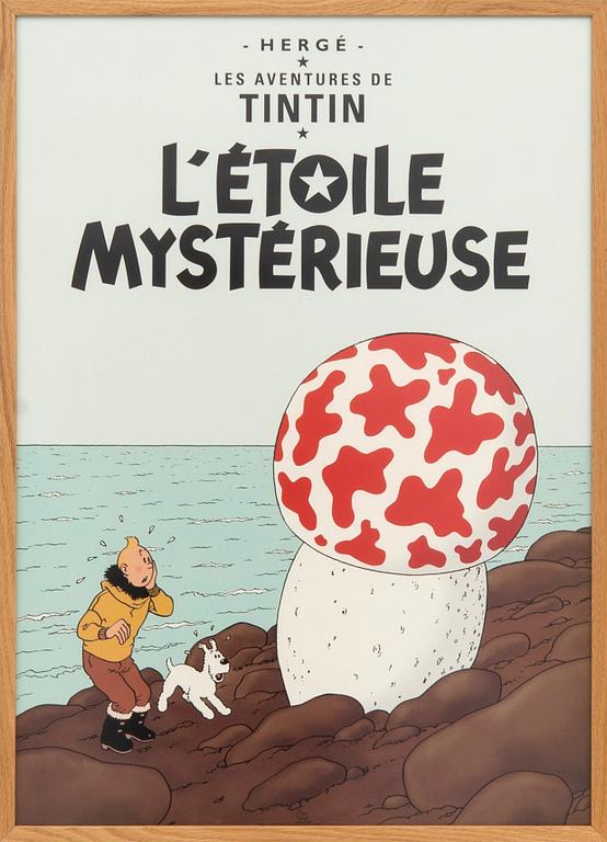 Hergé, 24 offset prints "Tintin".