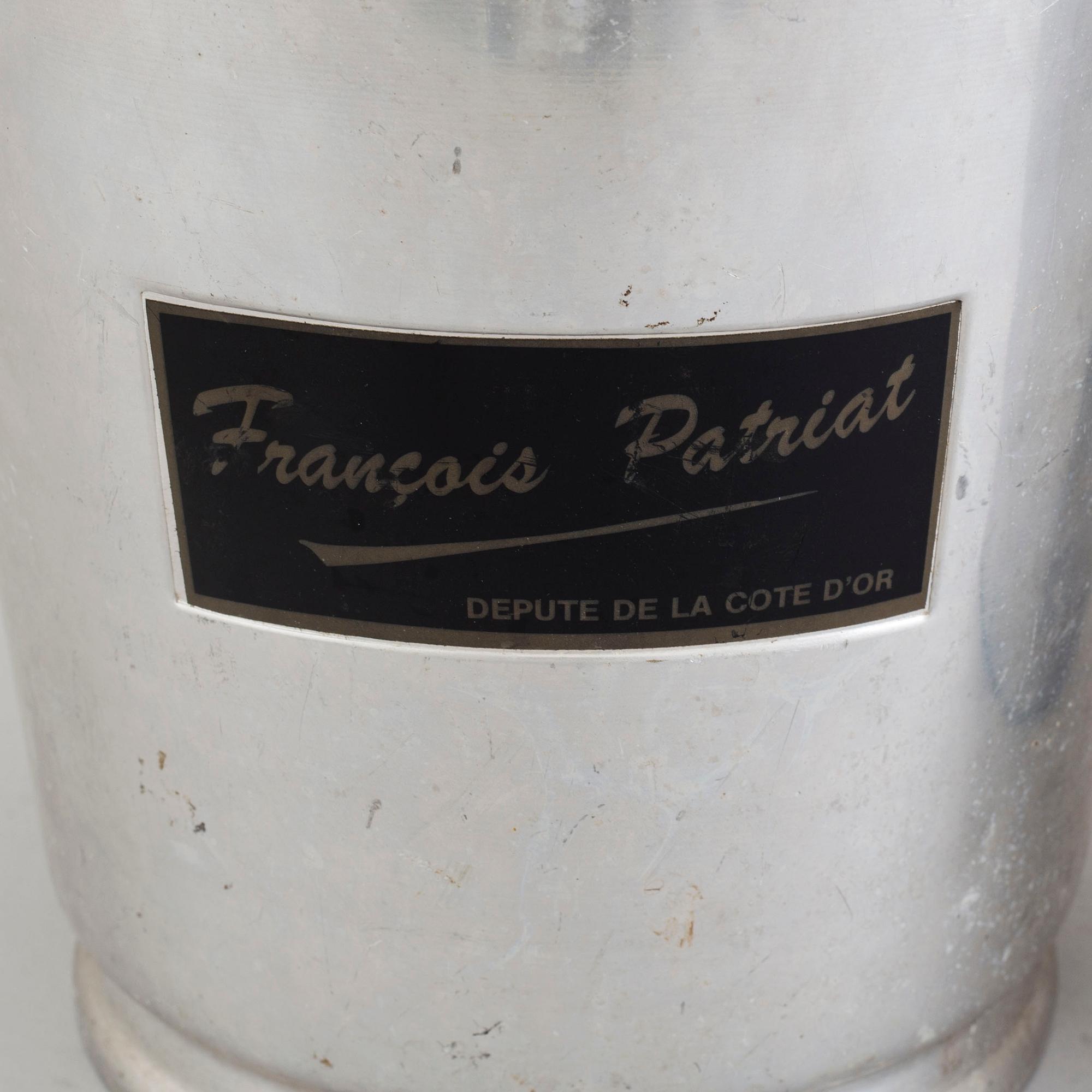 a set of aluminium champagne coolers, late 20th century.