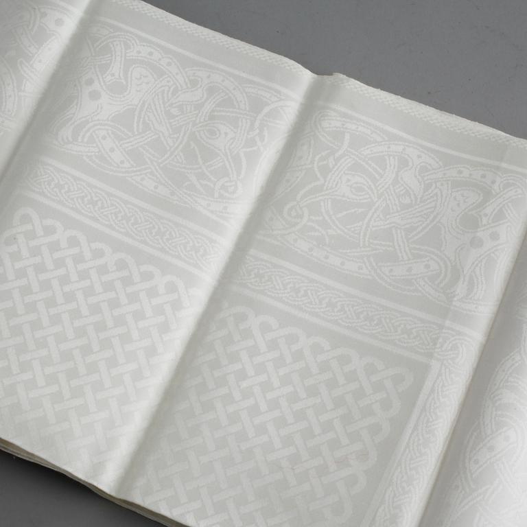 SIGNE SOHLMAN, a linnen table cloth made by Almedahls, designed 1876.
