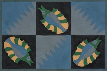 Fortunato Depero, "Composizione di tre pesci".