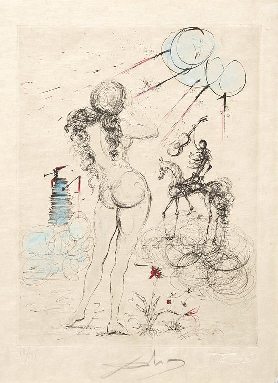 Salvador Dalí, "Poèmes secrets d'Apollinaire".