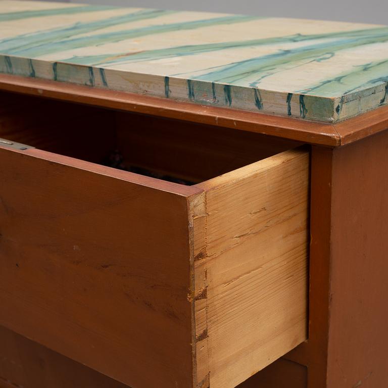 a mid 19th century chest of drawers.