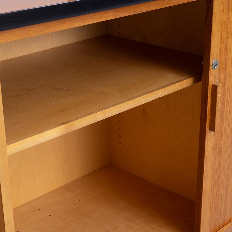 Bookshelves, a pair, Verkstads AB Lindqvist, Motala, second half of the 20th century.