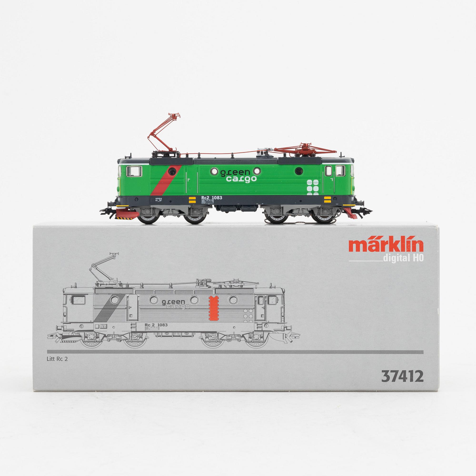 Märklin, electrical engine, model nr 37412, gauge H0, in box.
