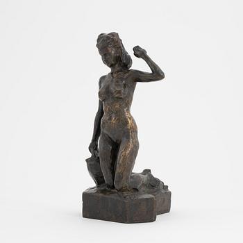 Nils Möllerberg, skulptur, brons, signerad.