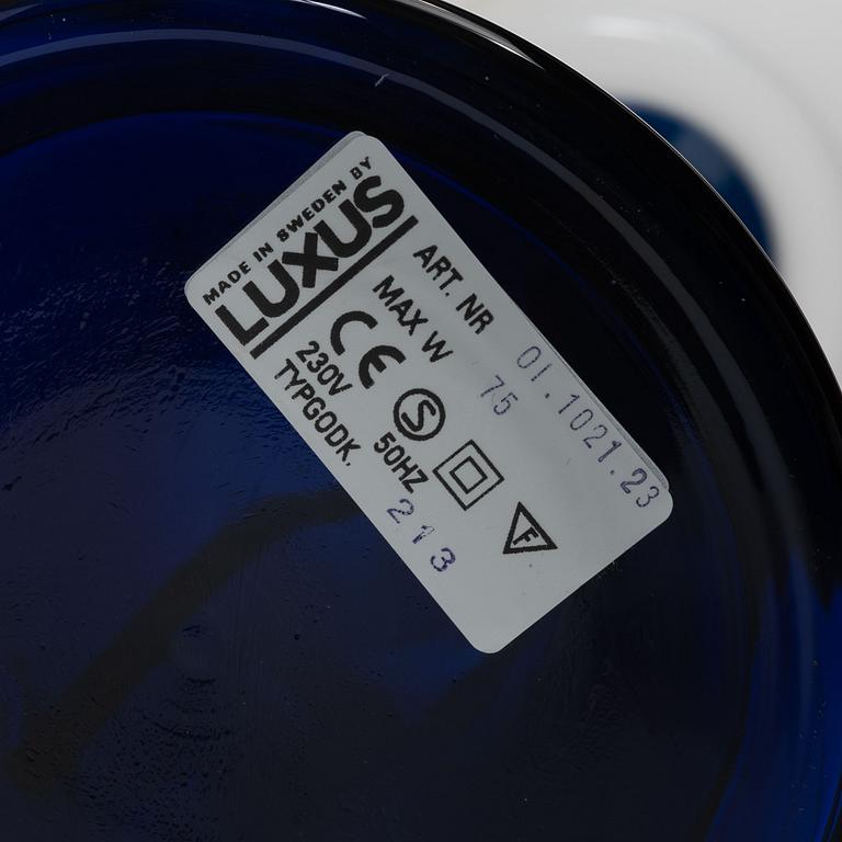 Uno & Östen Kristiansson, a pair of table lamps, Luxus, Vittsjö, 1960s/70s.