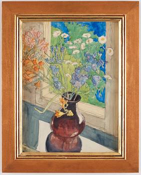Hilding Linnqvist, "Sommarblomma i vas".