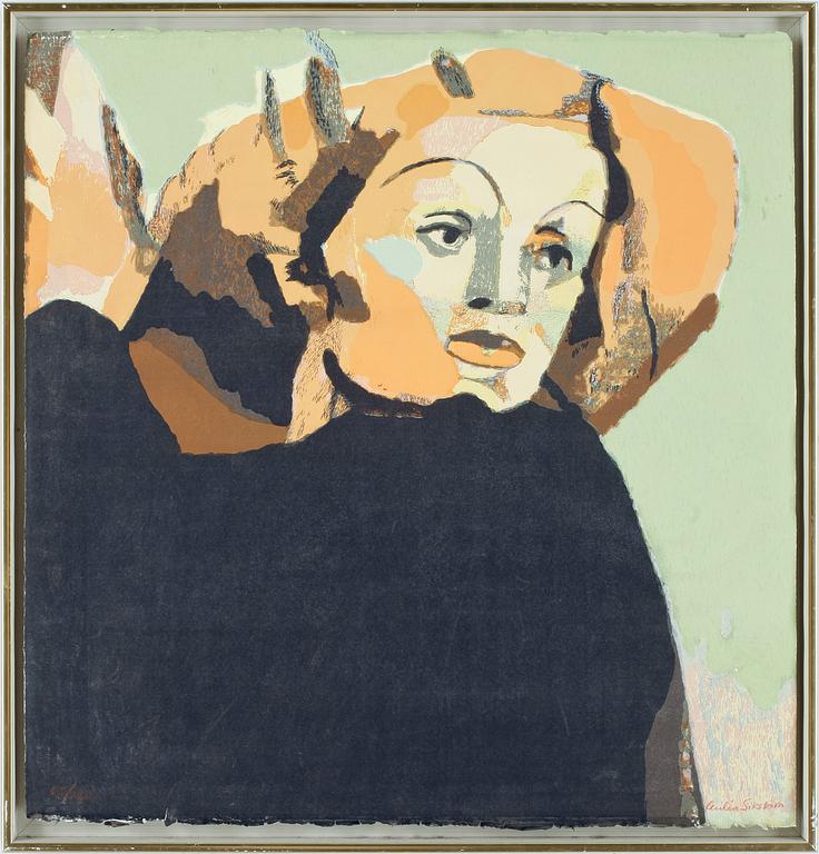 CECILIA SIKSTRÖM, färglitografi, signerad och numrerad 55/180.