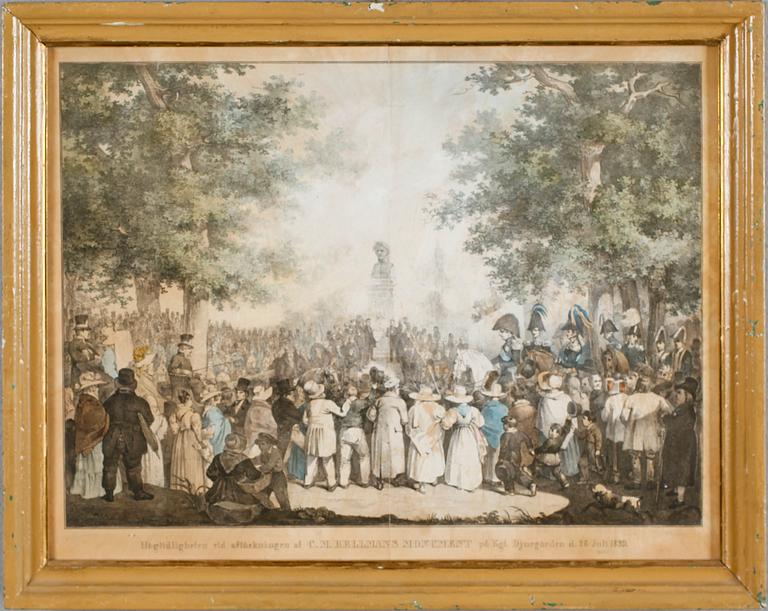 LITOGRAFISKA TRYCK, 2 st, 1800-tal.